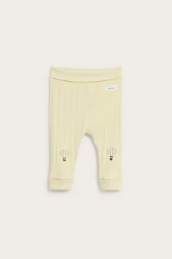 Baby yellow hot air balloon leggings
