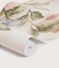 Flower Garden Mural beige wallpaper