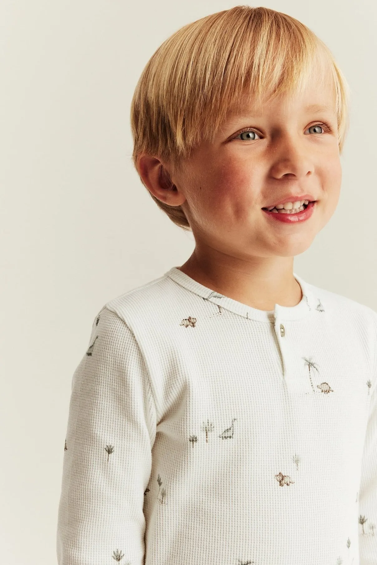 Kids & Baby long sleeve waffle t-shirt