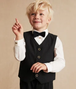 Kids black waistcoat