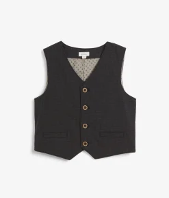 Kids black waistcoat