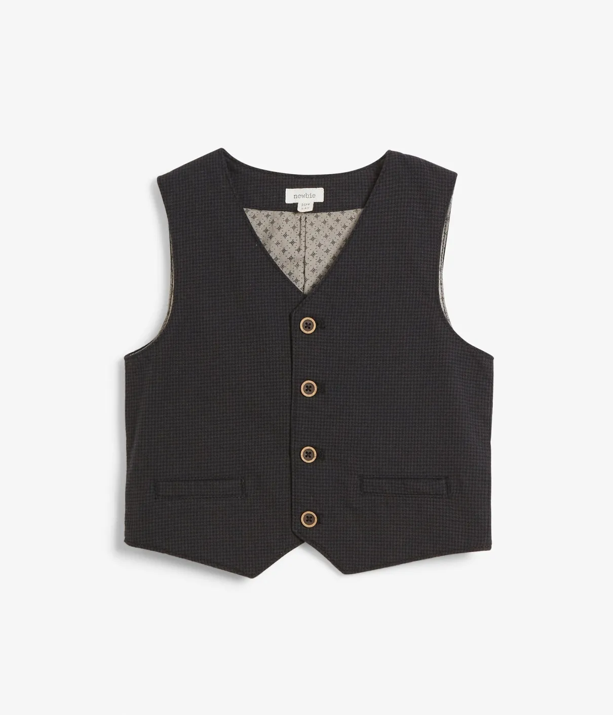 Kids black waistcoat