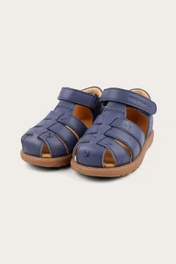 Kids blue leather strap sandal Hällevik