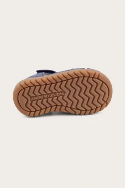 Kids blue leather strap sandal Hällevik