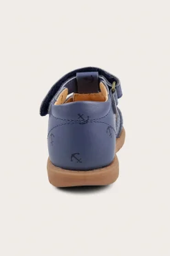 Kids blue leather strap sandal Hällevik