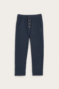 Kids blue muslin trousers