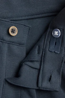 Kids blue trousers with button fastening