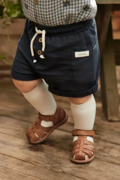 Kids brown leather strap sandal Hällevik