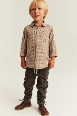 Kids brown manchester trousers