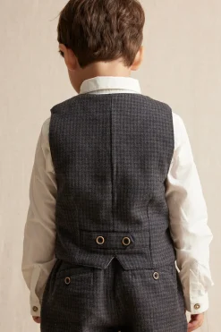 Kids' dark grey waistcoat