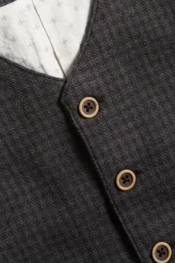 Kids' dark grey waistcoat