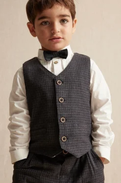 Kids' dark grey waistcoat
