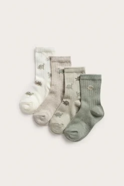 Kids dinosaur socks (4-pack)