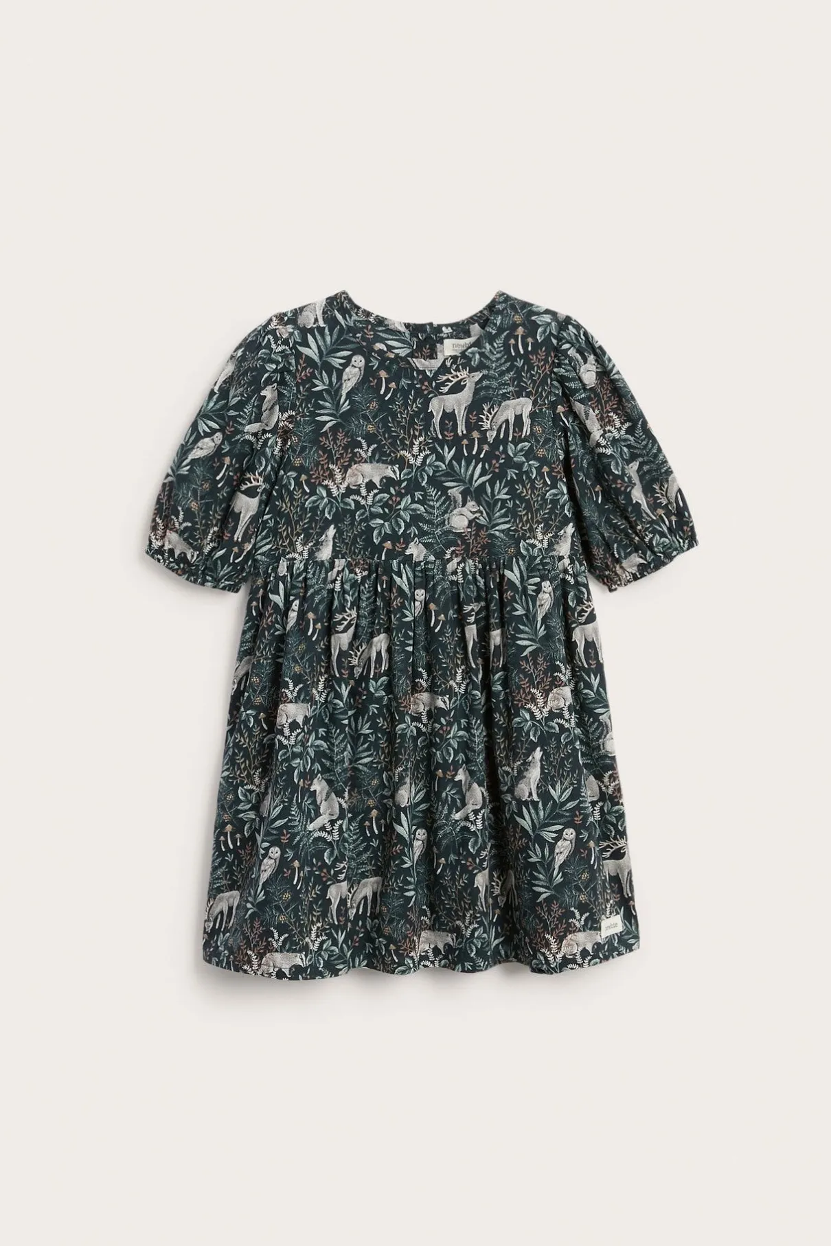 Kids dress with puff sleeves
