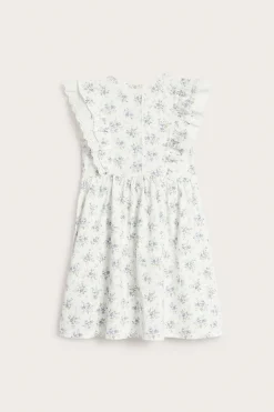 Kids floral dress with frill