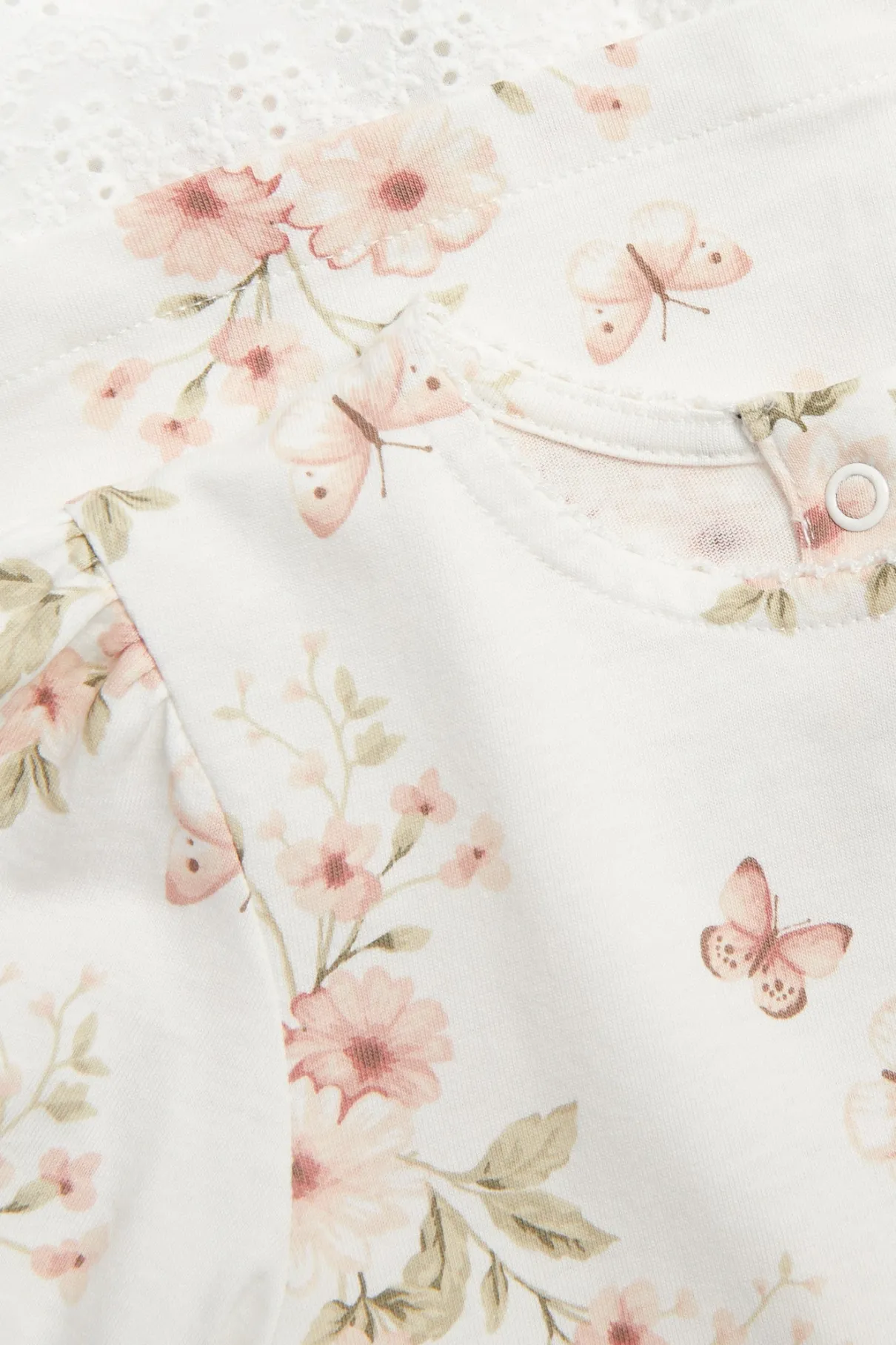 Kids floral dress with puff sleeves