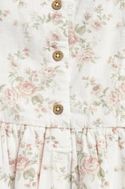 Kids floral dress with ruffles