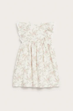 Kids floral dress with ruffles