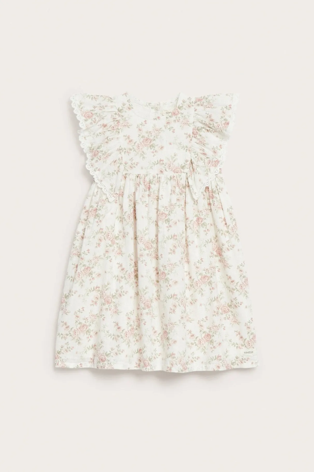 Kids floral dress with ruffles