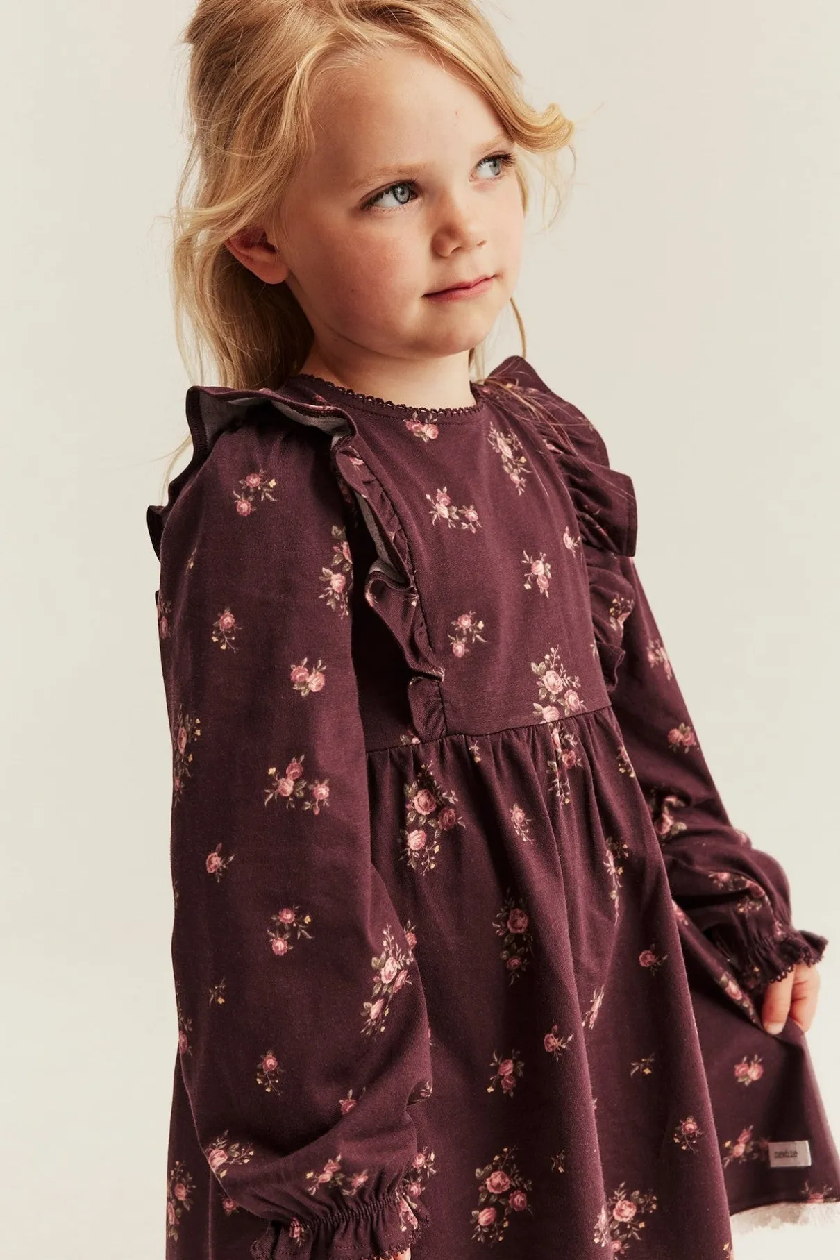 Kids floral jersey dress