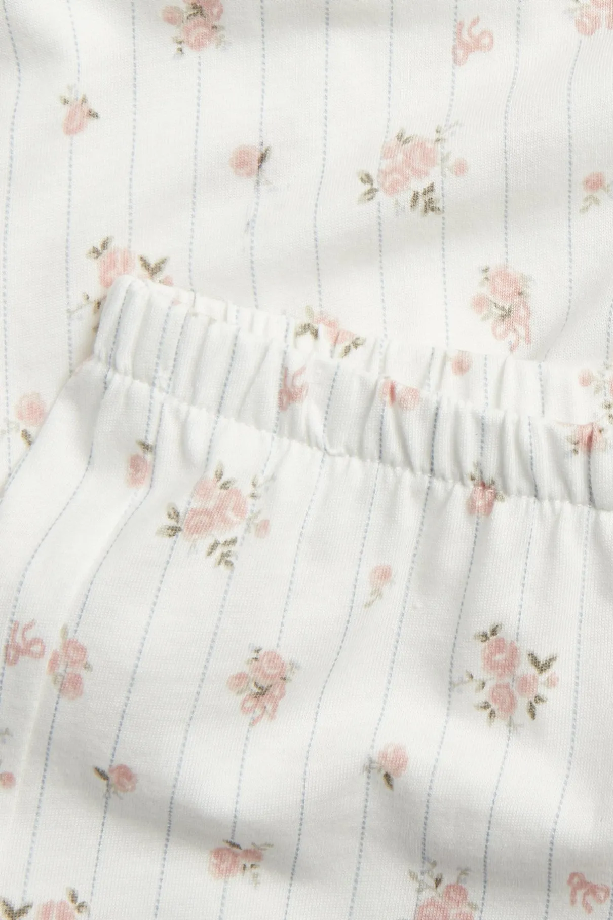 Kids floral pajama set with frill