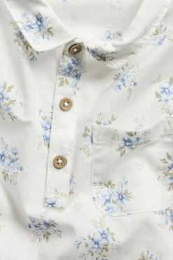 Kids floral short-sleeved shirt