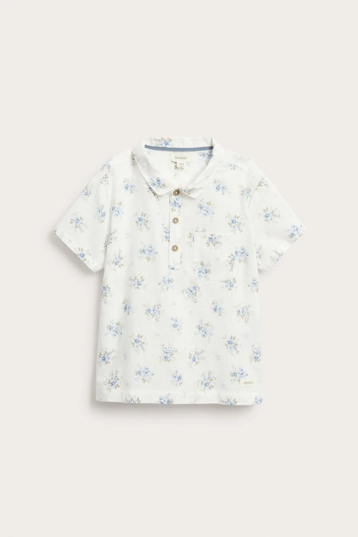 Kids floral short-sleeved shirt