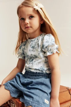 Kids floral short sleeve top