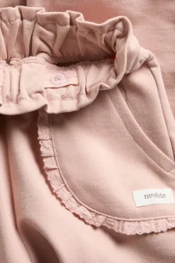 Kids jogging bottoms with lace details