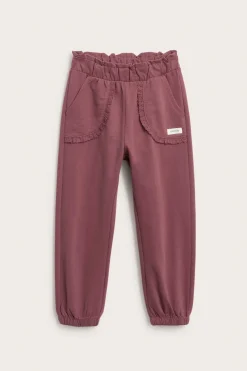Kids jogging bottoms with lace details