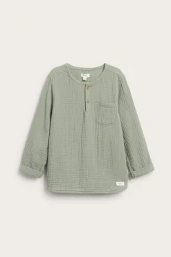 Kids long sleeve muslin top