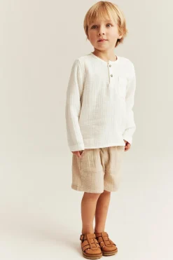 Kids long sleeve muslin top