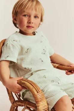 Kids pear patterned muslin top