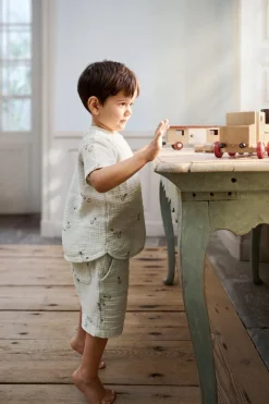 Kids pear patterned muslin top