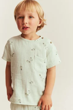 Kids pear patterned muslin top