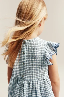 Kids peplum blouse with embroidery