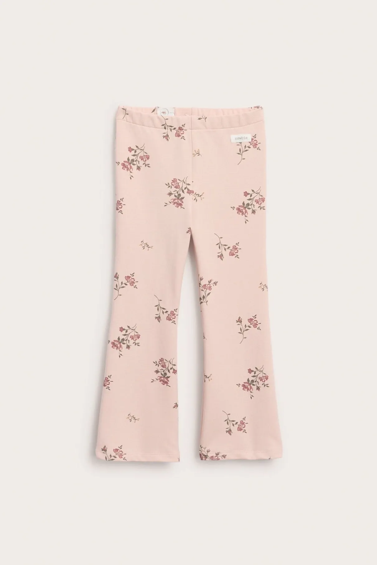 Kids pink floral jersey trousers