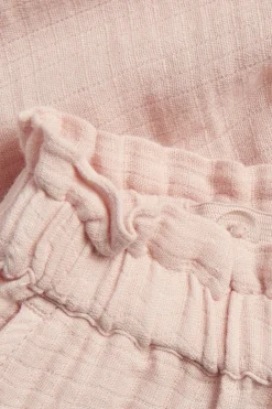 Kids pink trousers with embroidery
