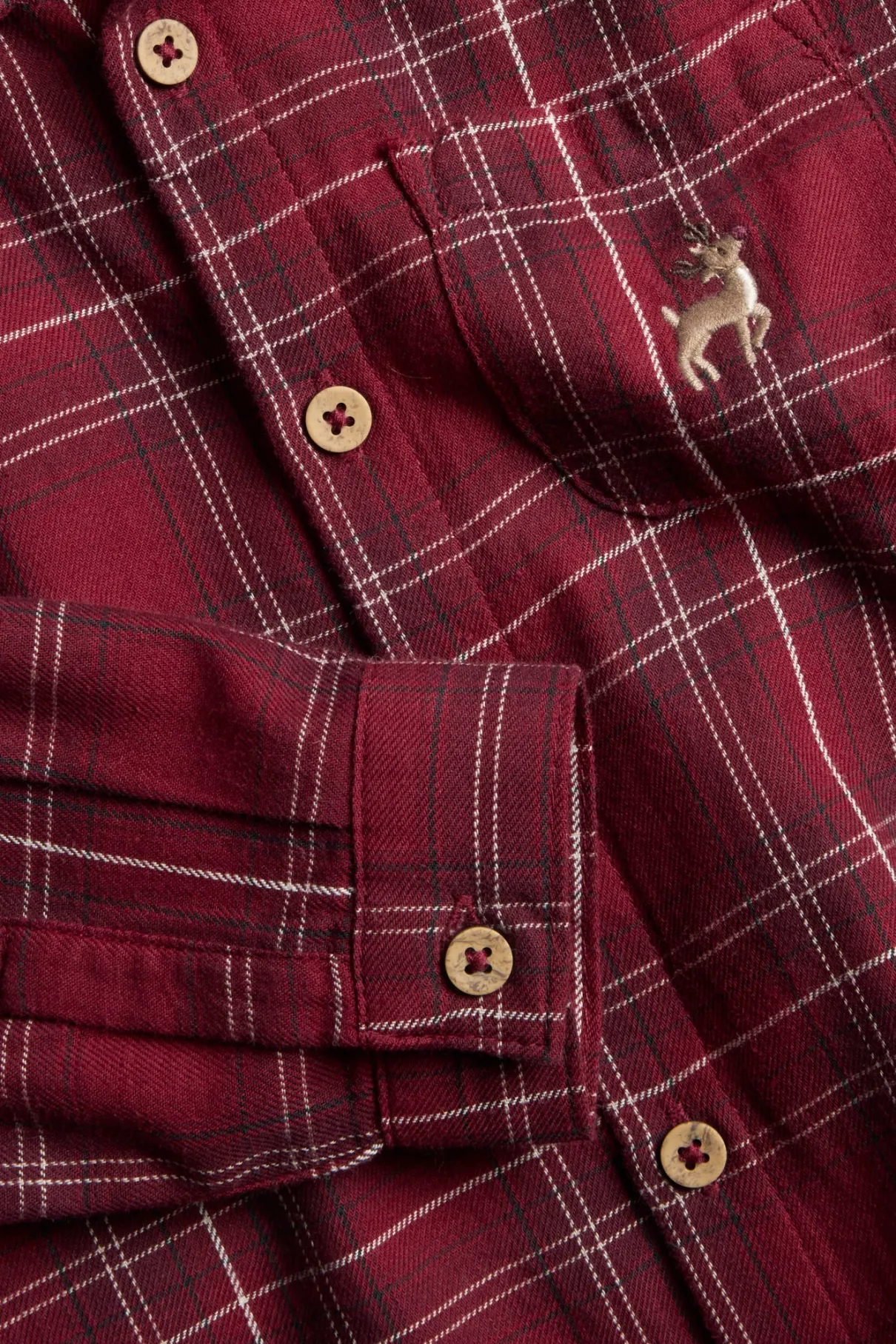 Kids´ red checked Christmas shirt