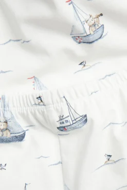 Kids sailing boat-themed pyjama set