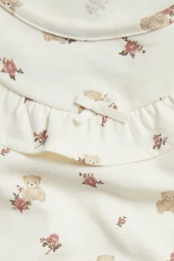 Kids short sleeve floral nightgown