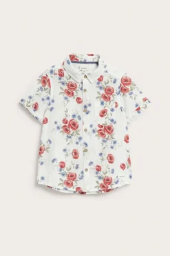 Kids short sleeve floral shirt