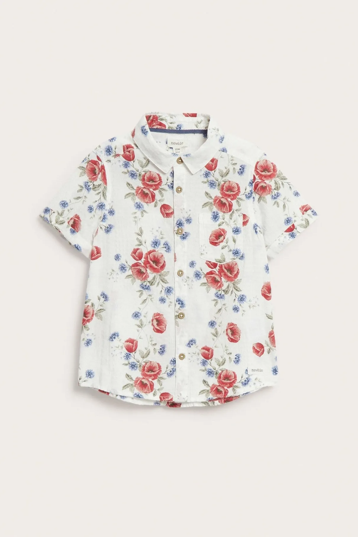 Kids short sleeve floral shirt