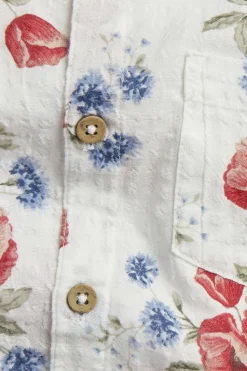 Kids short sleeve floral shirt