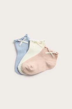 Kids socks with bow (3-pack)