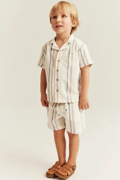 Kids striped short sleeve shirt