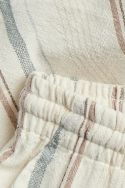 Kids striped woven shorts