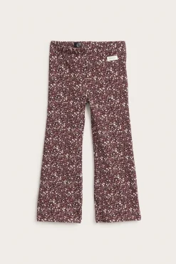 Kids trousers with ditsy floral print