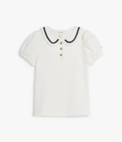Kids white sailor top