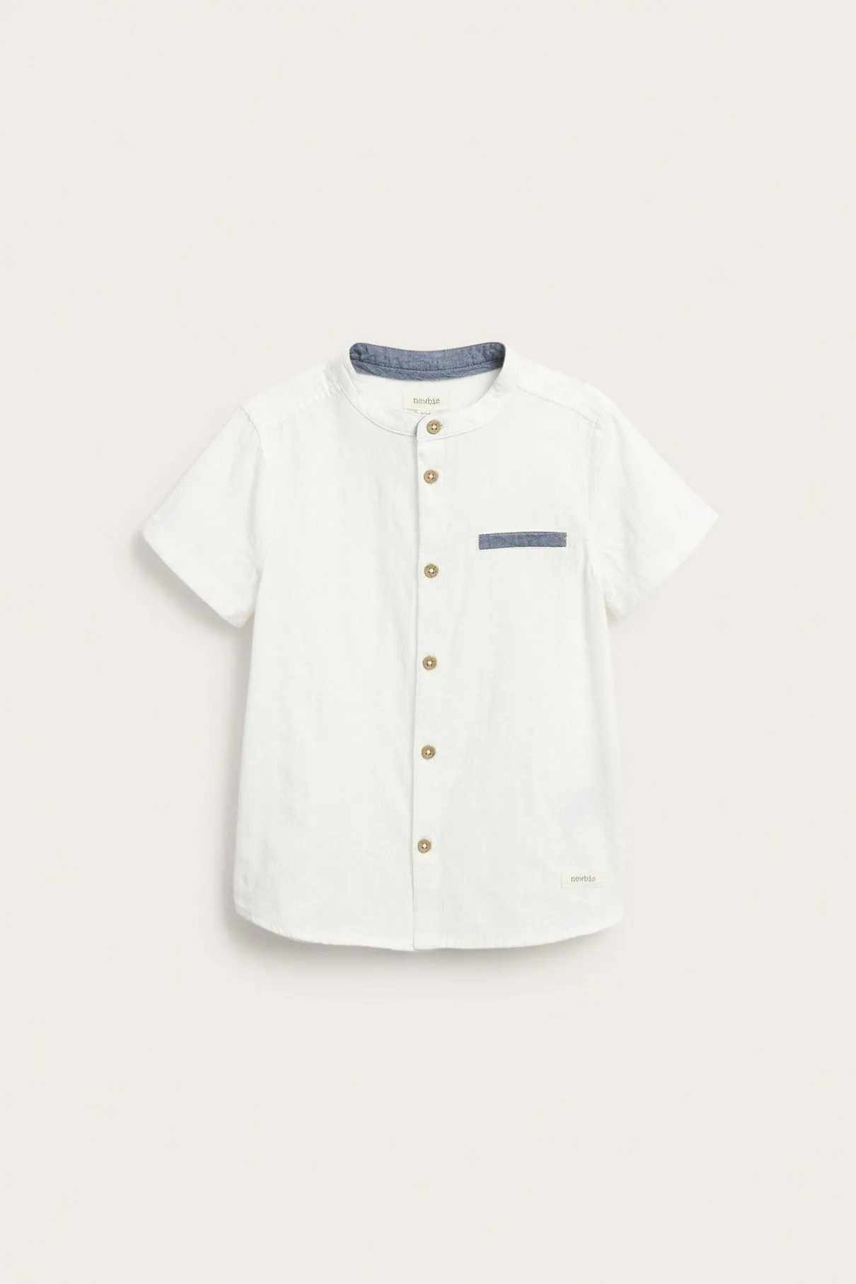 Kids white short-sleeved shirt